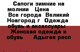 Сапоги зимние на молнии › Цена ­ 5 900 - Все города, Великий Новгород г. Одежда, обувь и аксессуары » Женская одежда и обувь   . Адыгея респ.